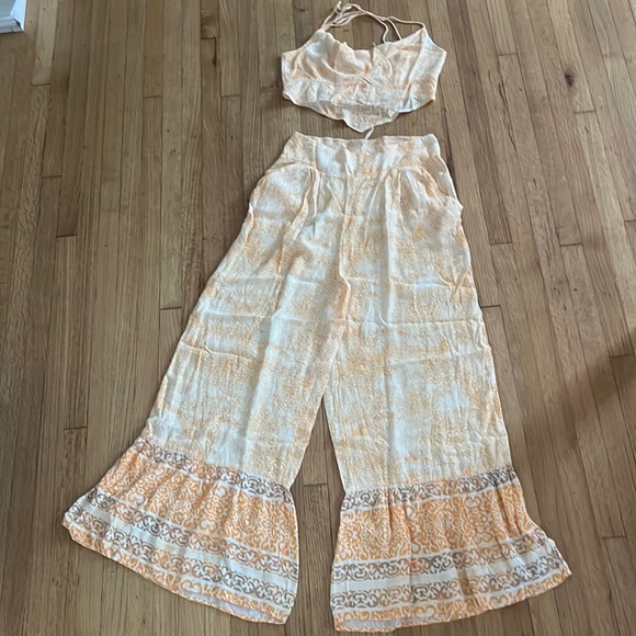 Free People Vanessa 2-Piece Set Top + Pants size M NWOT - Picture 5 of 17
